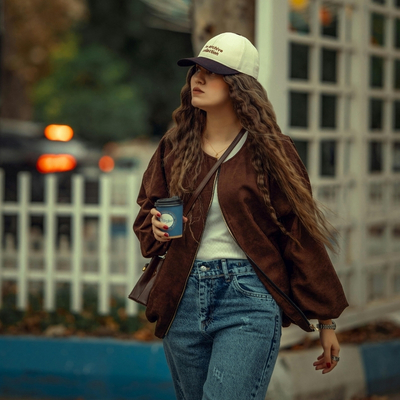 Woman with casual wear