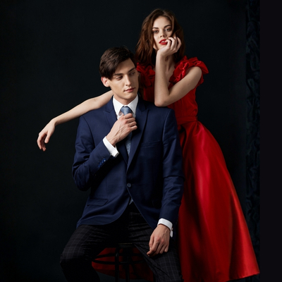 Man and Woman in formal wear