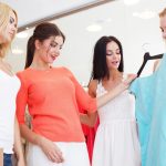 Women choosing dress